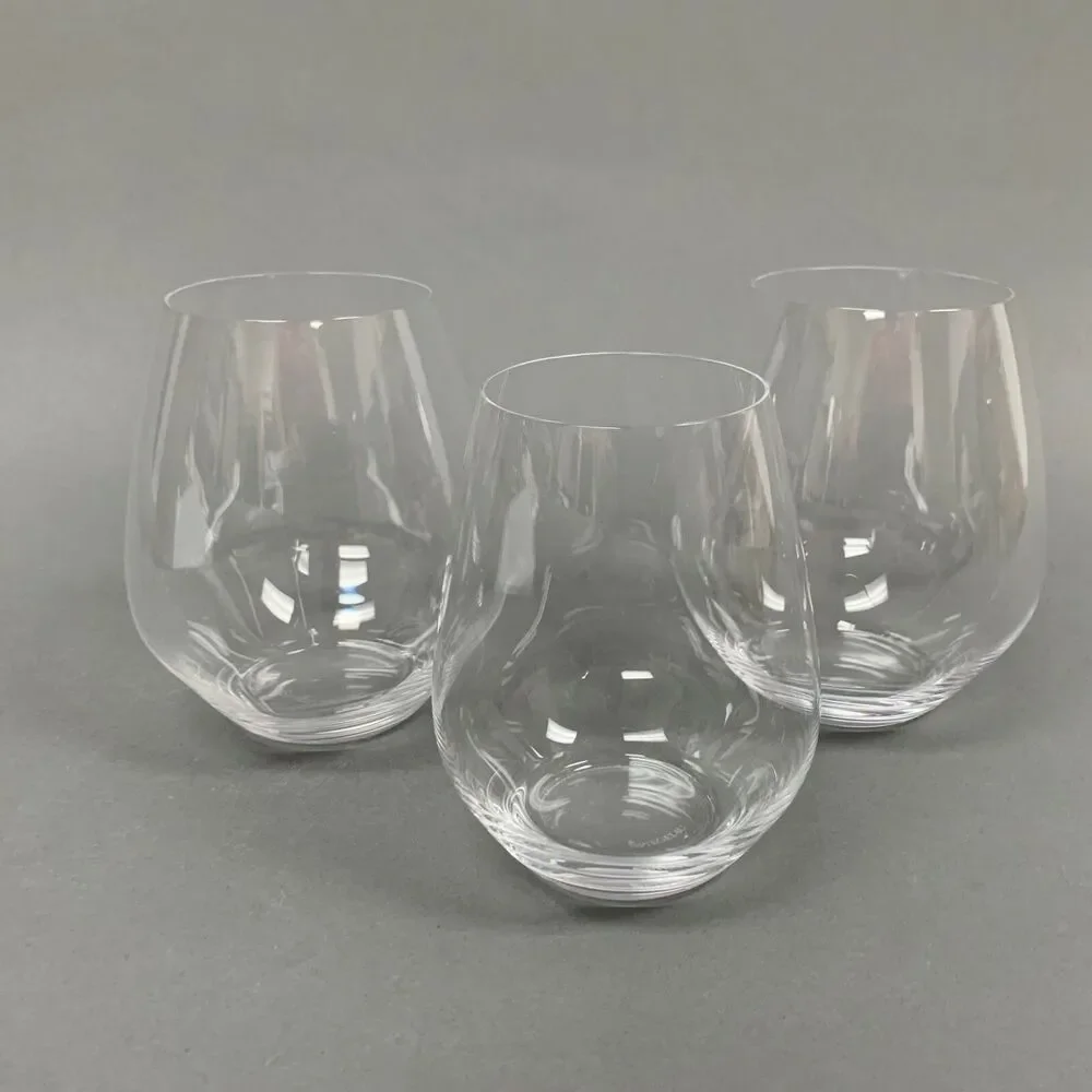 Spiegelau Clear Wine Glass Glasses Lot of‎ 3 Stemless 4 3/4